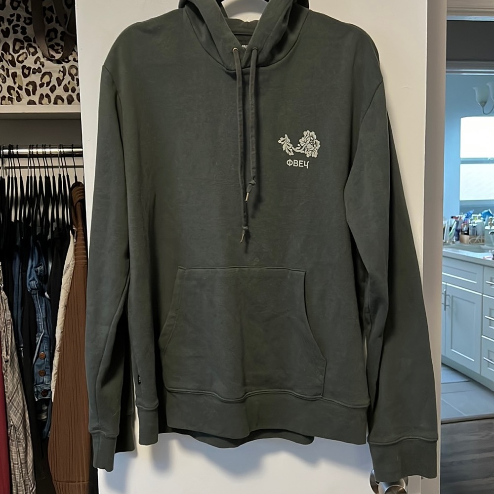 Green Obey hoodie xl